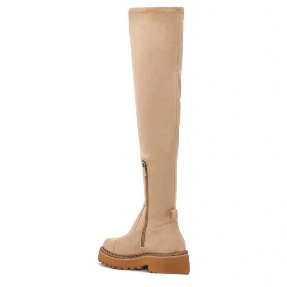VINCE CAMUTO MELLEYA OVER THE KNEE BOOT TAN 9.5 MEDIUM NEW